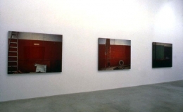 &quot;Paint, Wall, Pictures: Something Always Follows Something Else She Wasn&#039;t Always a Statue,&quot; installation view, 1997. Metro Pictures, New York.