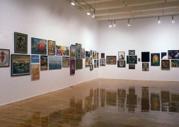 &quot;Thrift Store Paintings,&quot; installation view, 1991. Metro Pictures, New York.