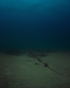 Trevor Paglen photograph 'Bahamas Internet Cable System (BICS-1) NSA/GCHQ-Tapped Undersea Cable Atlantic Ocean'