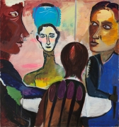 Conspiracy of the Senses, 1983-85. Oil on canvas, 67 x 62.5 in (170.5 x 160 cm). MP 16