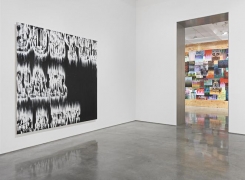 Gary Simmons, &quot;Fight Night.&quot; Installation view, 2014. Metro Pictures, New York.