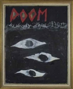 Doom, 2007. Oil on board, 11-3/4 x 14-1/8 inches (image) (26 x 35.2 cm). MP 12