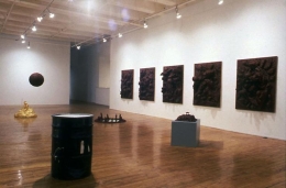 &quot;...but the flesh is weak.,&quot; installation view, 1990. Metro Pictures, New York.