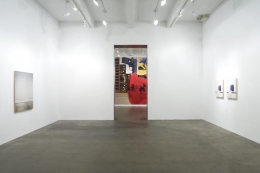 &quot;Sucked In, Blown Out, Obviously Indebted or One Foot in Front of the Other,&quot; installation view, 2008. Metro Pictures, New York.