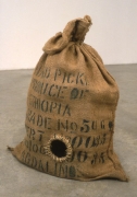 Rat Trap, 1995. Cloth bag, metal, 26-1/2 x 27 x 17 inches. MP 15
