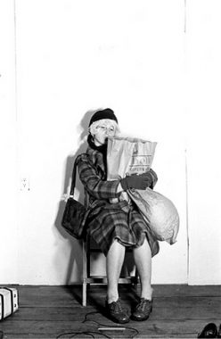 Cindy Sherman, Untitled, 1976/2005. Black and white photograph, image: 7-3/16 x 5 inches; paper: 10 x 8 inches. Edition of 20. MP 438