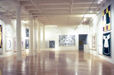 &quot;Plato&#039;s Cave, Rothko&#039;s Chapel, Lincoln&#039;s Profile,&quot; installation view, 1986. Metro Pictures, New York.