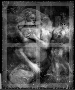 X-Ray of Titian&#039;s&nbsp;Venus with a Mirror, c. 1555.