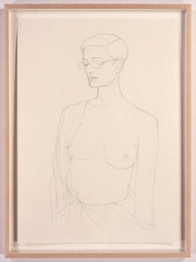 Anne, 2005. Pencil drawing on paper, 23.4 x 16.5 inches. MP D-5