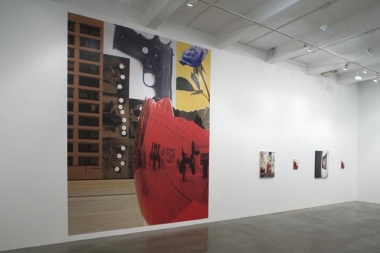 &quot;Sucked In, Blown Out, Obviously Indebted or One Foot in Front of the Other,&quot; installation view, 2008. Metro Pictures, New York.