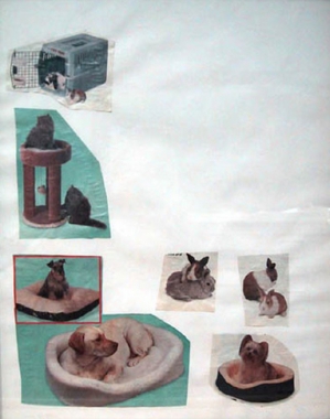 Mike Kelley, Child Substitute, 1995. Collage on paper, 14 x 10-5/8 inches. MP 9532