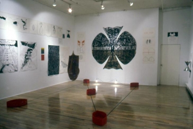 &quot;Monkey Island and Confusion,&quot; installation view, 1982. Metro Pictures, New York.