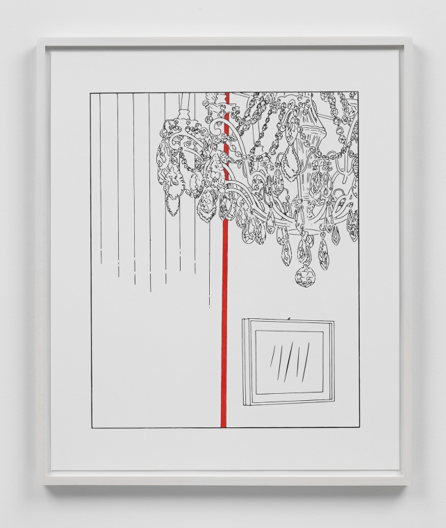 Chandelier (traced and painted), Third, 2001/2007/2013/2020.