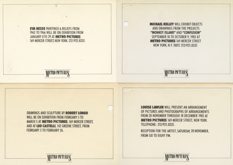 Invitations from 1982 and 1983