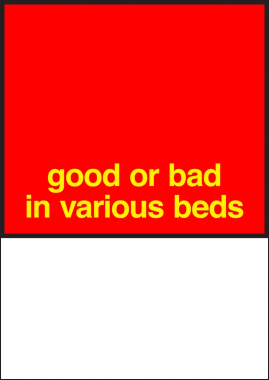 Nora Turato, good or bad in various beds, 2018.